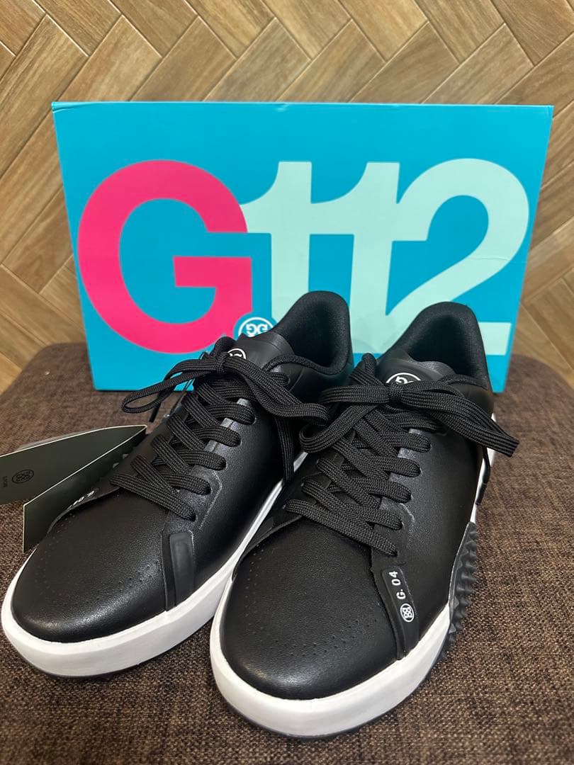 新入荷G/FOREメンズシューズG.112 ブラック×ホワイトsize27㎝