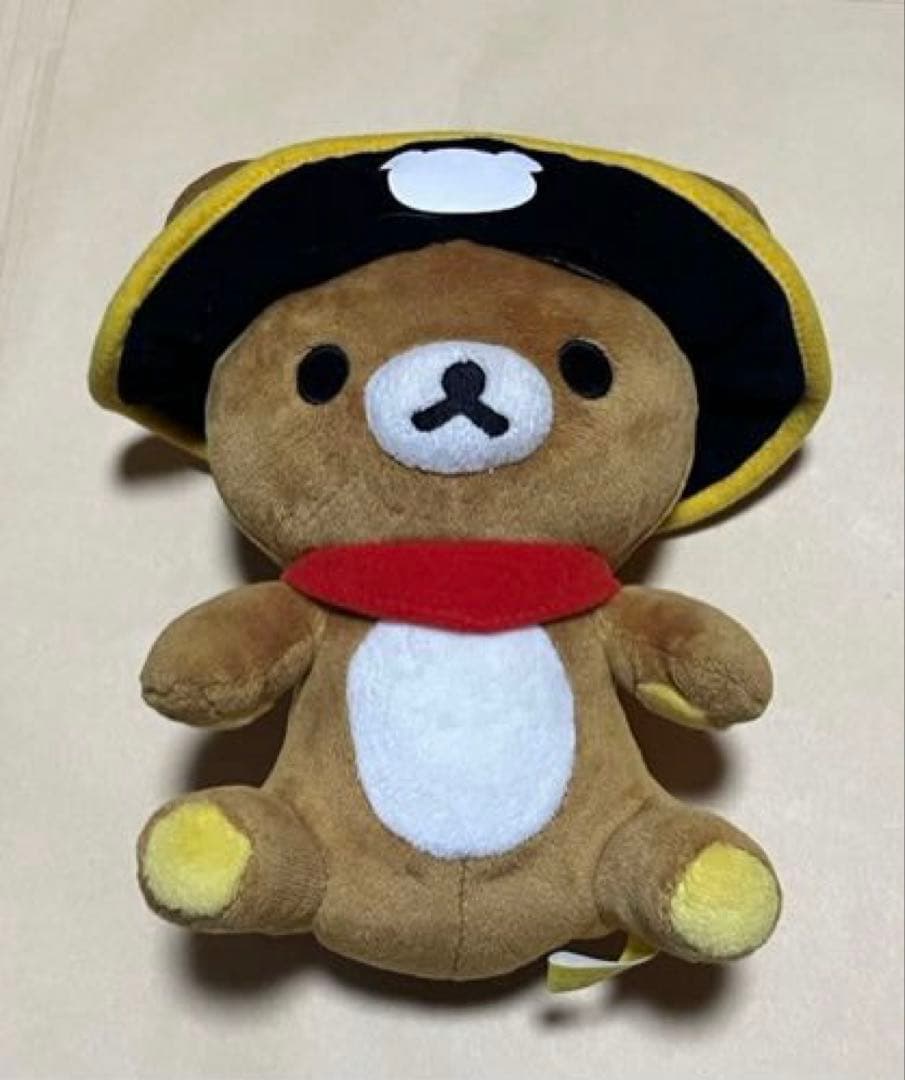 リラックマ ぬいぐるみストラップマスコット 海賊ハロウィンエビフライクマ柄名古屋