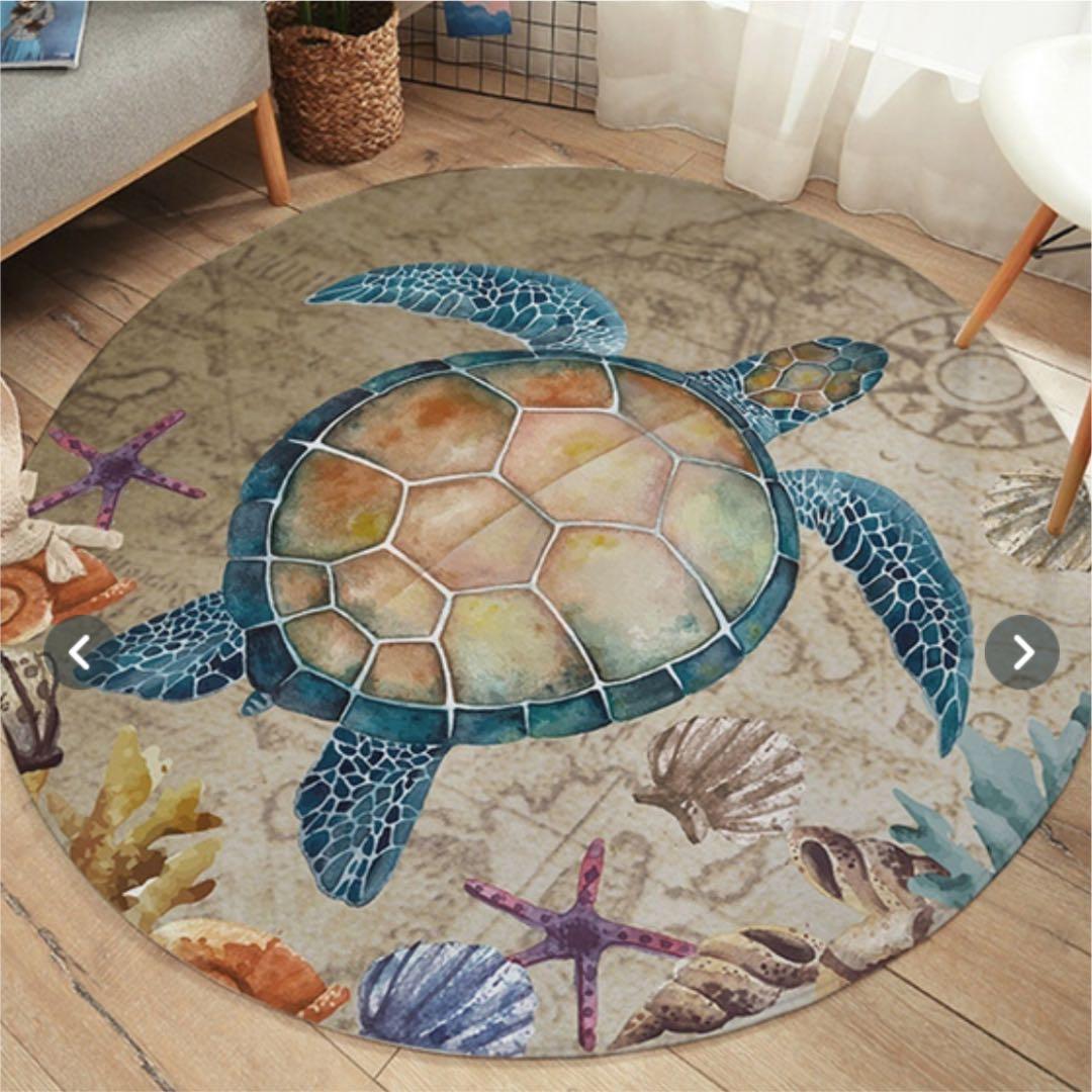 フロアマット　ウミガメ