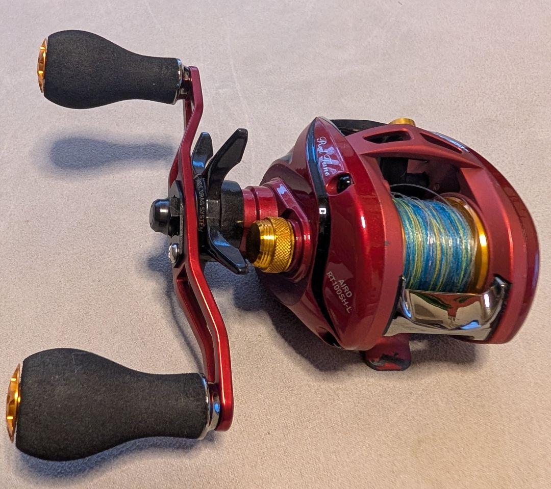 ■中古美品 ダイワ エアド レッドチューン 100SH-L 超軽量145g