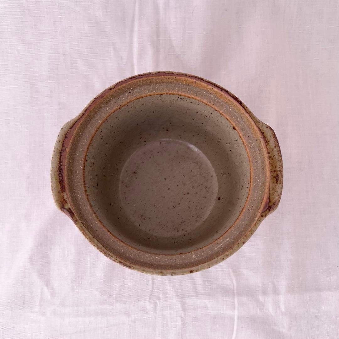 【未使用】❤️ミニ土鍋　茶碗蒸し　グラタン　器　陶器　蓋