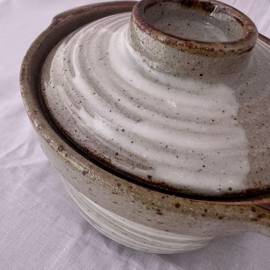 【未使用】❤️ミニ土鍋　茶碗蒸し　グラタン　器　陶器　蓋