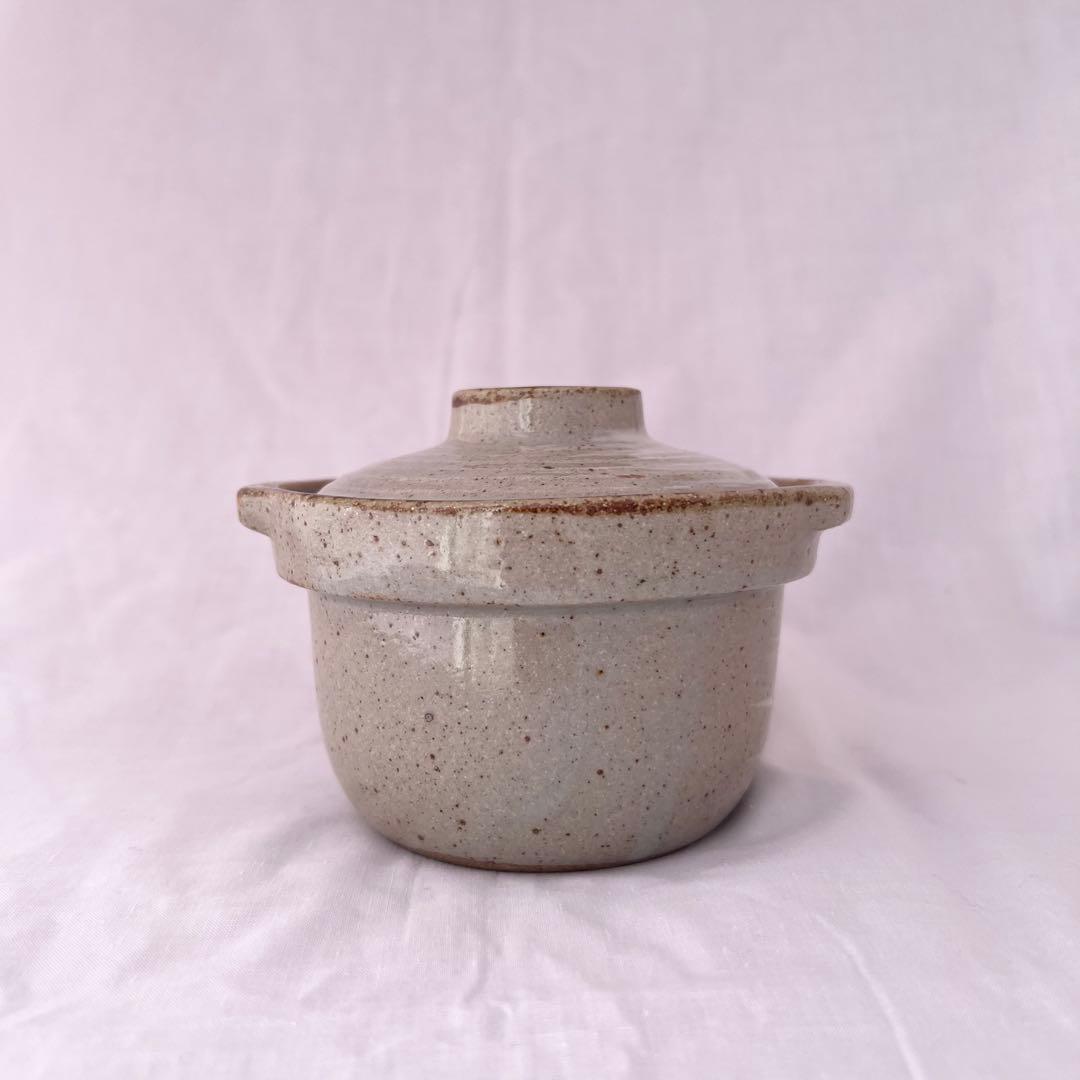 【未使用】❤️ミニ土鍋　茶碗蒸し　グラタン　器　陶器　蓋
