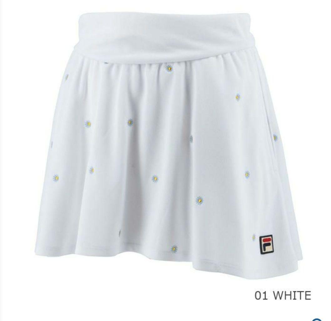 FILA 水色デイジー模様 テニスウェア セットアップ XL