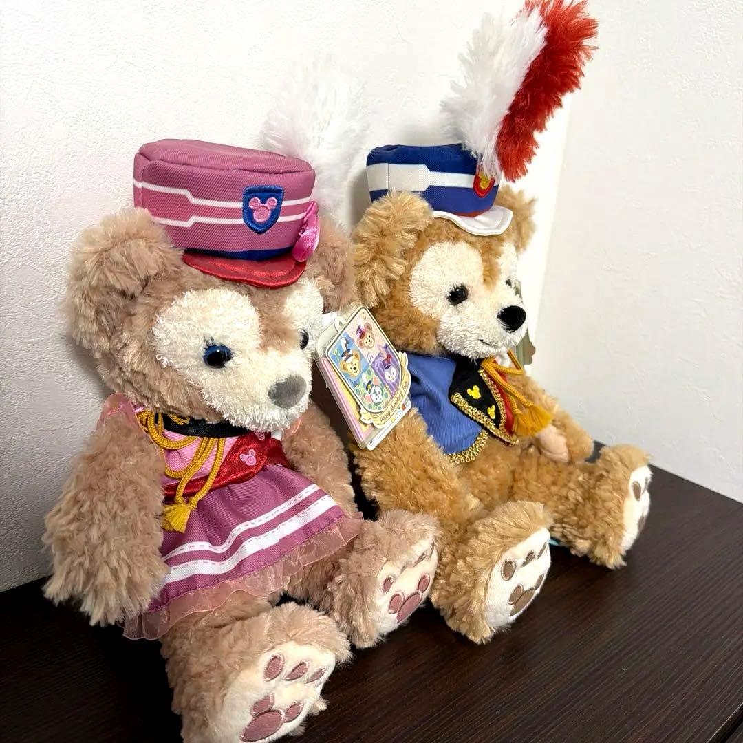 【美品】ダッフィー シェリーメイ 35周年マーチングファン ぬいぐるみセット