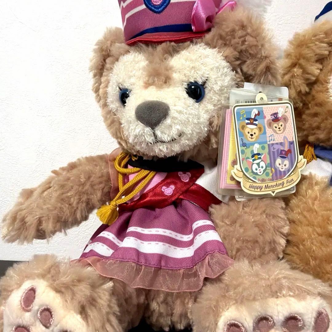 【美品】ダッフィー シェリーメイ 35周年マーチングファン ぬいぐるみセット