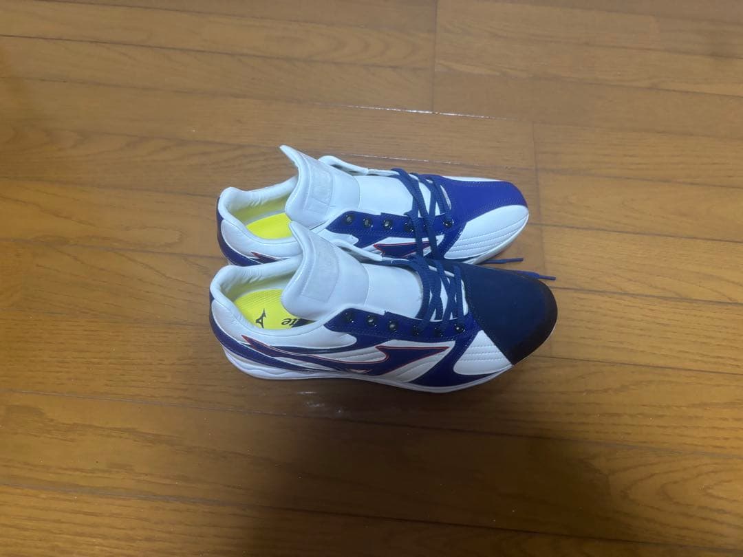 Mizuno スパイクシューズ ホワイト/ブルー/レッド27.5