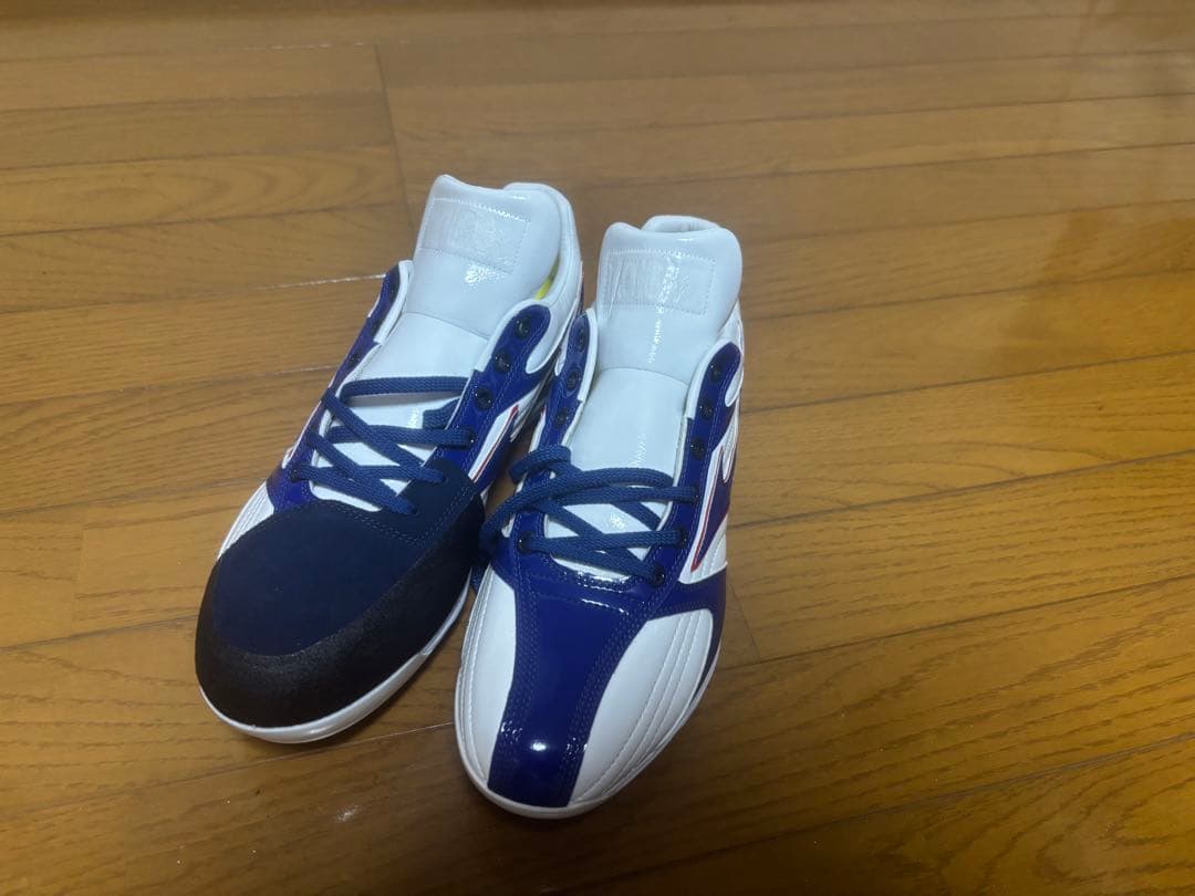 Mizuno スパイクシューズ ホワイト/ブルー/レッド27.5