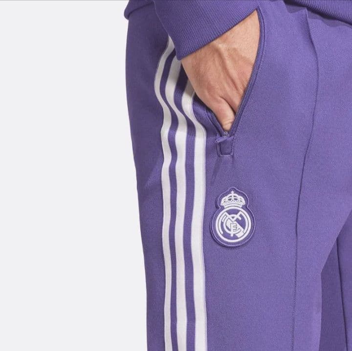 adidasレアルマドリード TERRACE ICON トラックパンツ紫パープル