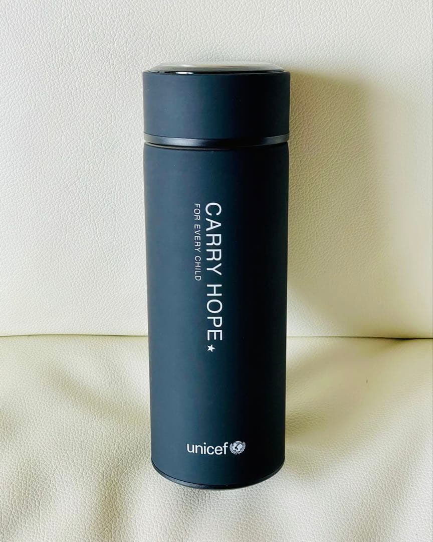 新品 UNICEF ユニセフ ステンレスボトル ブラック 黒 ノベルティ 非売品