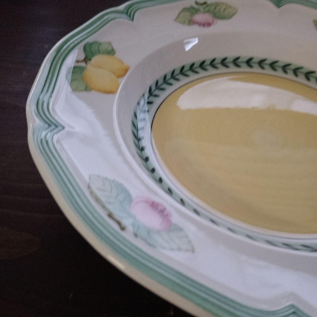 ビレロイ&ボッホ　フレンチガーデン　23㎝皿　ソースボート　セット