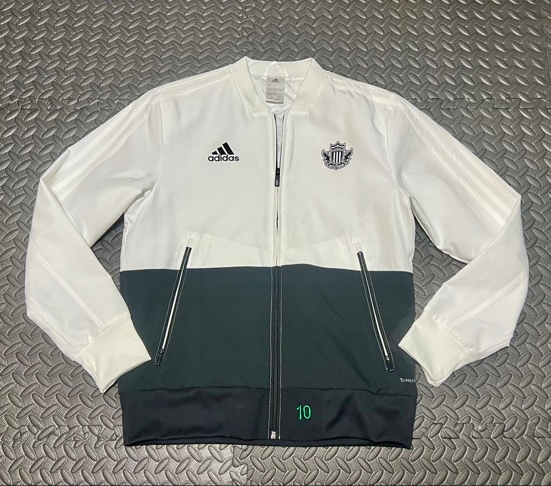 松本山雅　adidas 選手支給ジャケット 白/黒 10