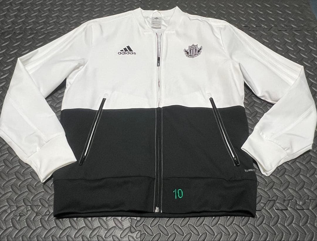 松本山雅　adidas 選手支給ジャケット 白/黒 10