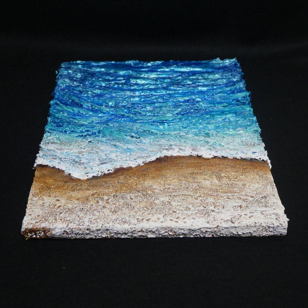 油絵 油彩 油彩画 絵 絵画 【海の砂浜】