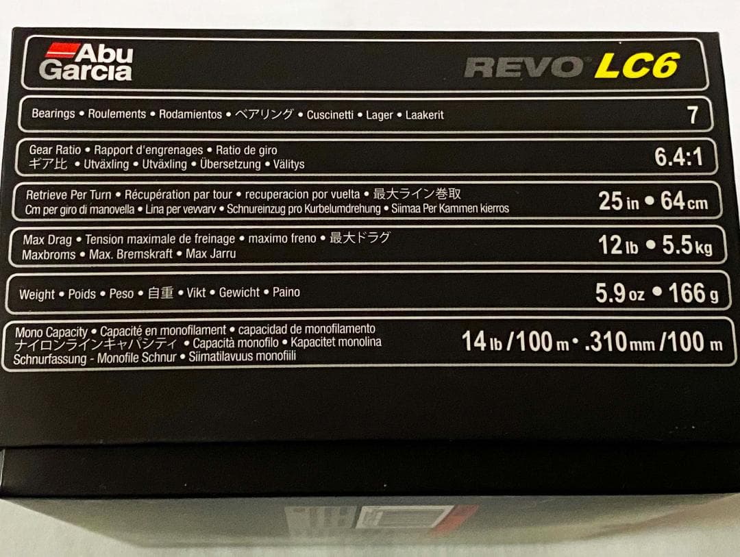 アブガルシア　レボ　エルシーシックス（Revo　LC6）『右巻き』　新品