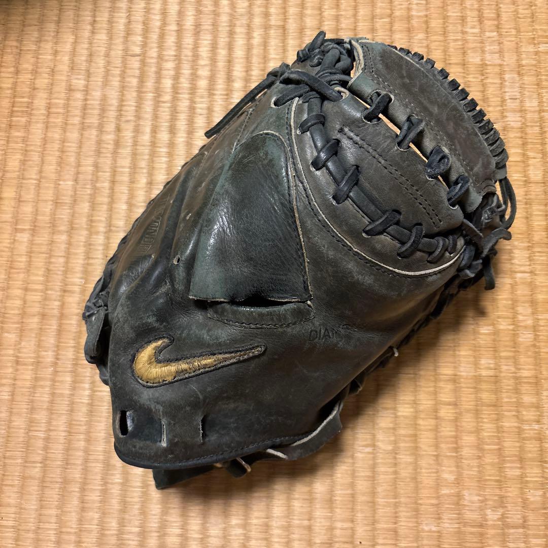 Nike 硬式グローブ ブラック キャッチャーミット DIAMOND ELITE