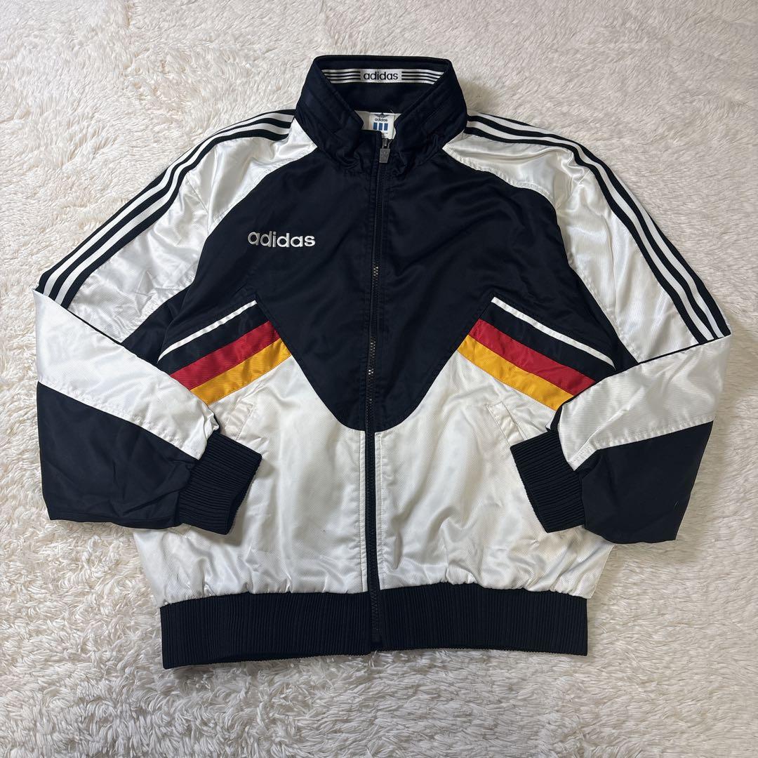 90s adidas ドイツカラー ナイロン セットアップ　L Y2K
