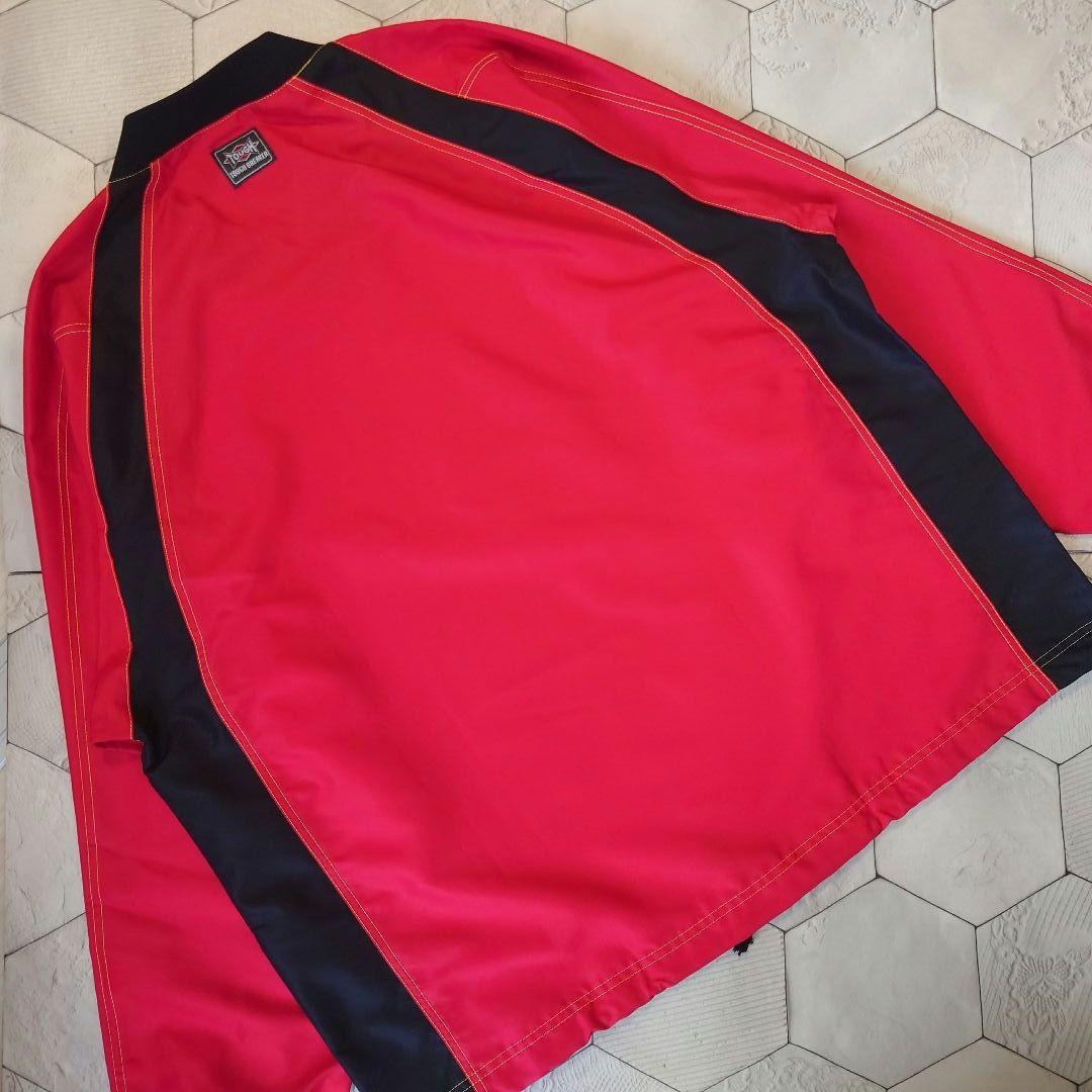 極美品 Mizuno TOUGH BREAKER ナイロンセットアップ レッド