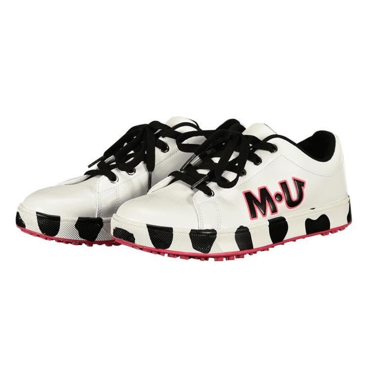 MU SPORTS ◆ダルメシアン柄スパイクレスシューズ 23.0 WH
