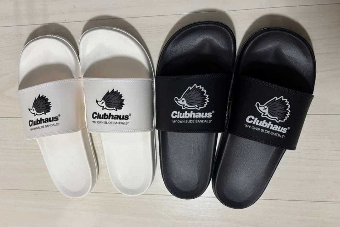 CLUBHAUS My Own SlideSandalsブラック、ホワイトセット