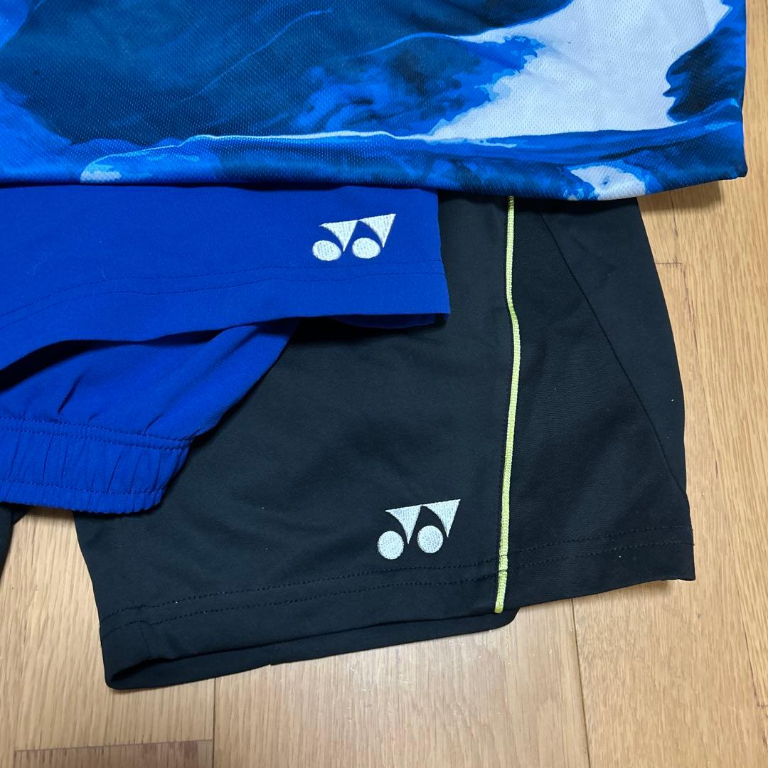 ヨネックス　バドミントンTシャツ1枚、ゲームパンツ、パンツ3枚セット　YONEX