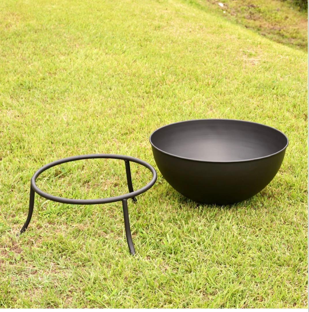 ボウル型 焚き火台 焚火台ファイヤーピット 61cm 新品 アウトレット