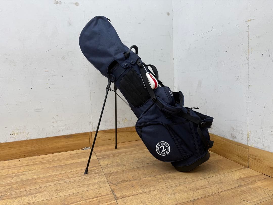 TG403☆極美品☆ゼロハリバートン☆スタンドキャディバッグ☆ゴルフ☆ネイビー