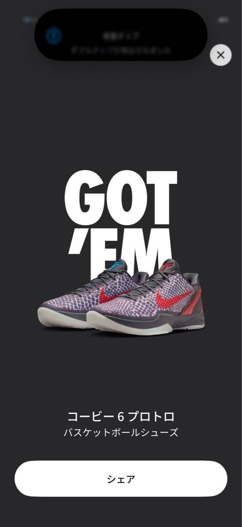 Nike Kobe 6 Protro 3D オールスター　30cm 新品未使用