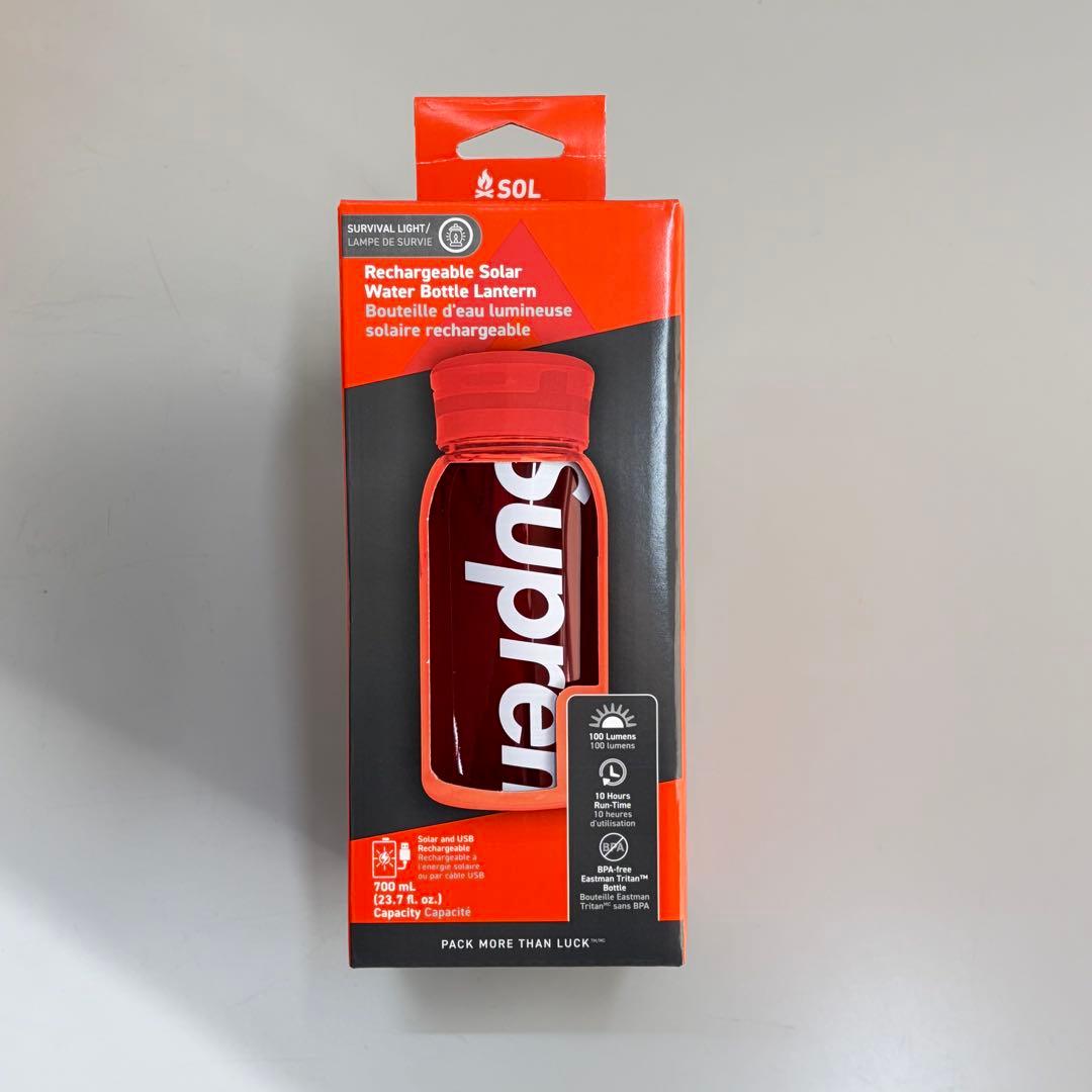 新品Supreme SOL Water Bottle Lantern Red 赤