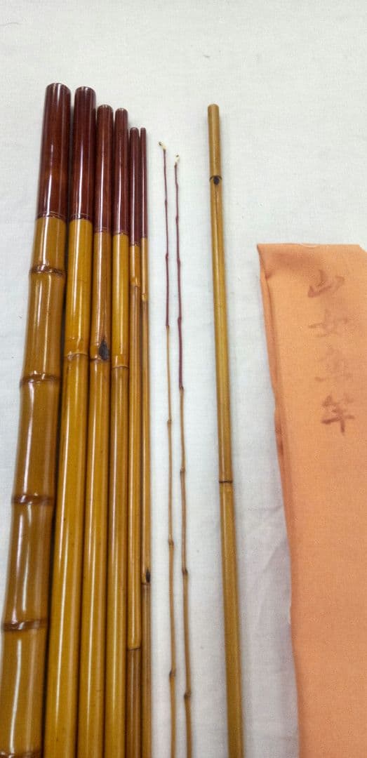 江戸和竿　東正作　山女魚・やまめ竿 7本継390㎝　替穂先付　源流などに