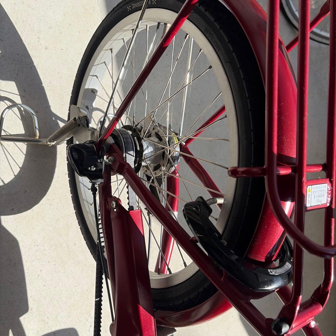電動アシスト自転車 赤 BRIDGESTONE