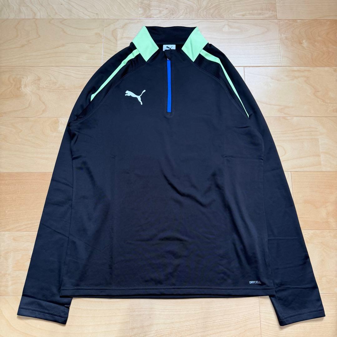 PUMA プーマ　サッカーウェア　上下セット　長袖　パンツ　黒ブラック　XL新品