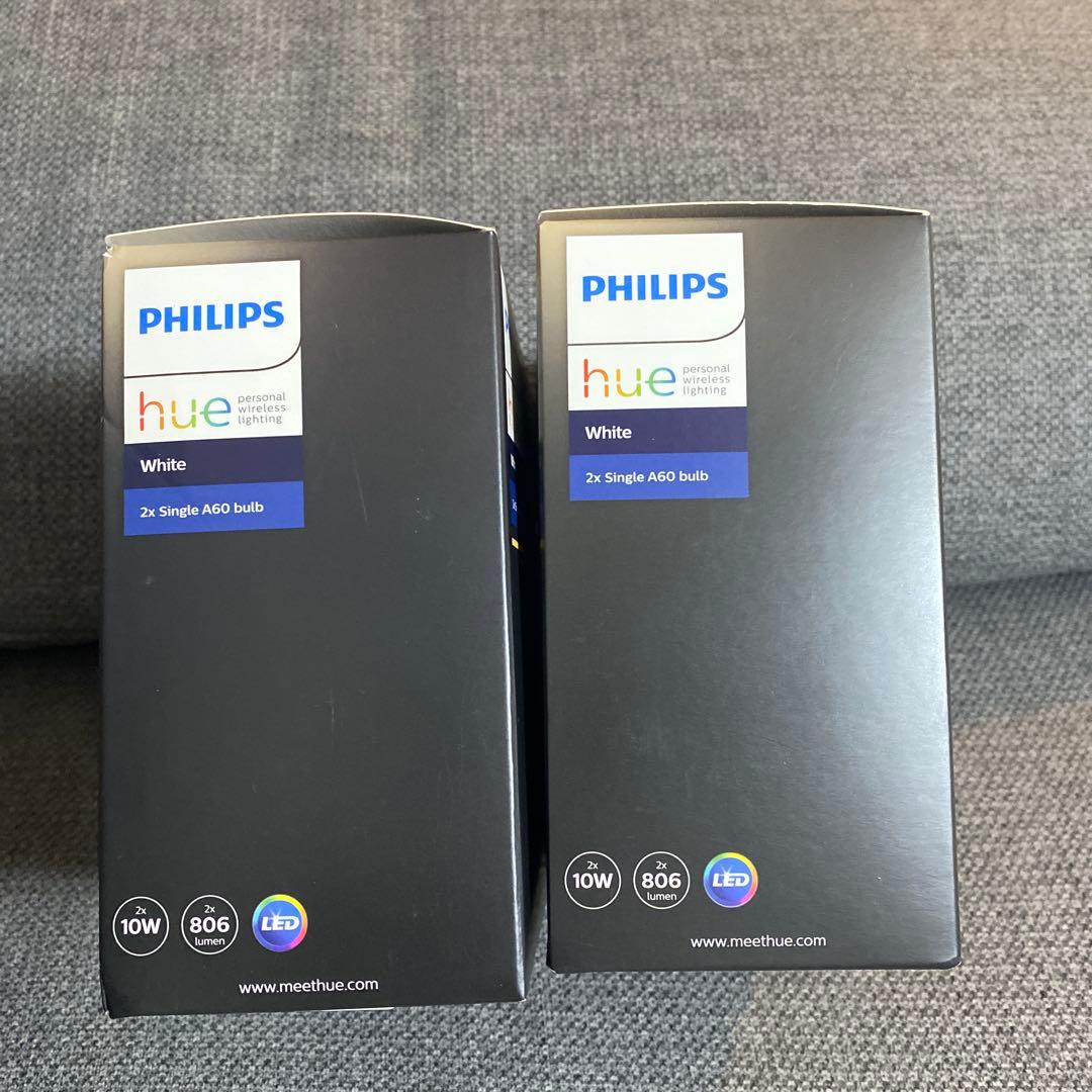 【未開封】PHILIPS hue ホワイト シングルランプA60 2個×２箱