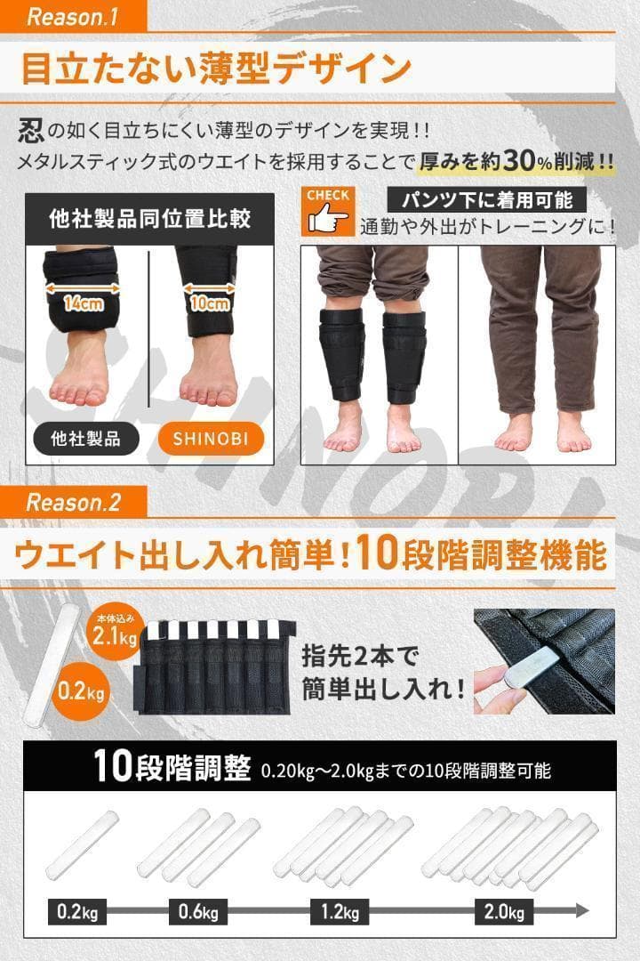 【大ヒット】 Ankle・Wristウエイト2点セット 10段階調整 4.2㎏