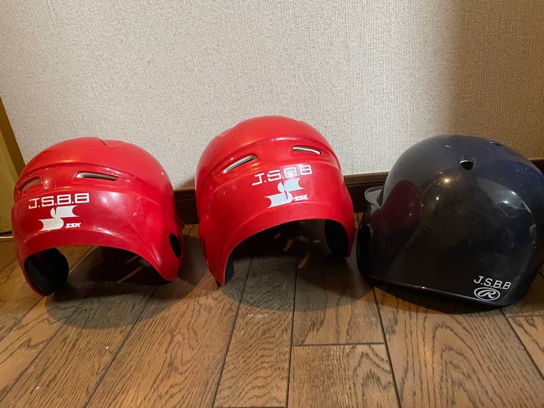JSBB 軟式野球　ヘルメット 3個セット