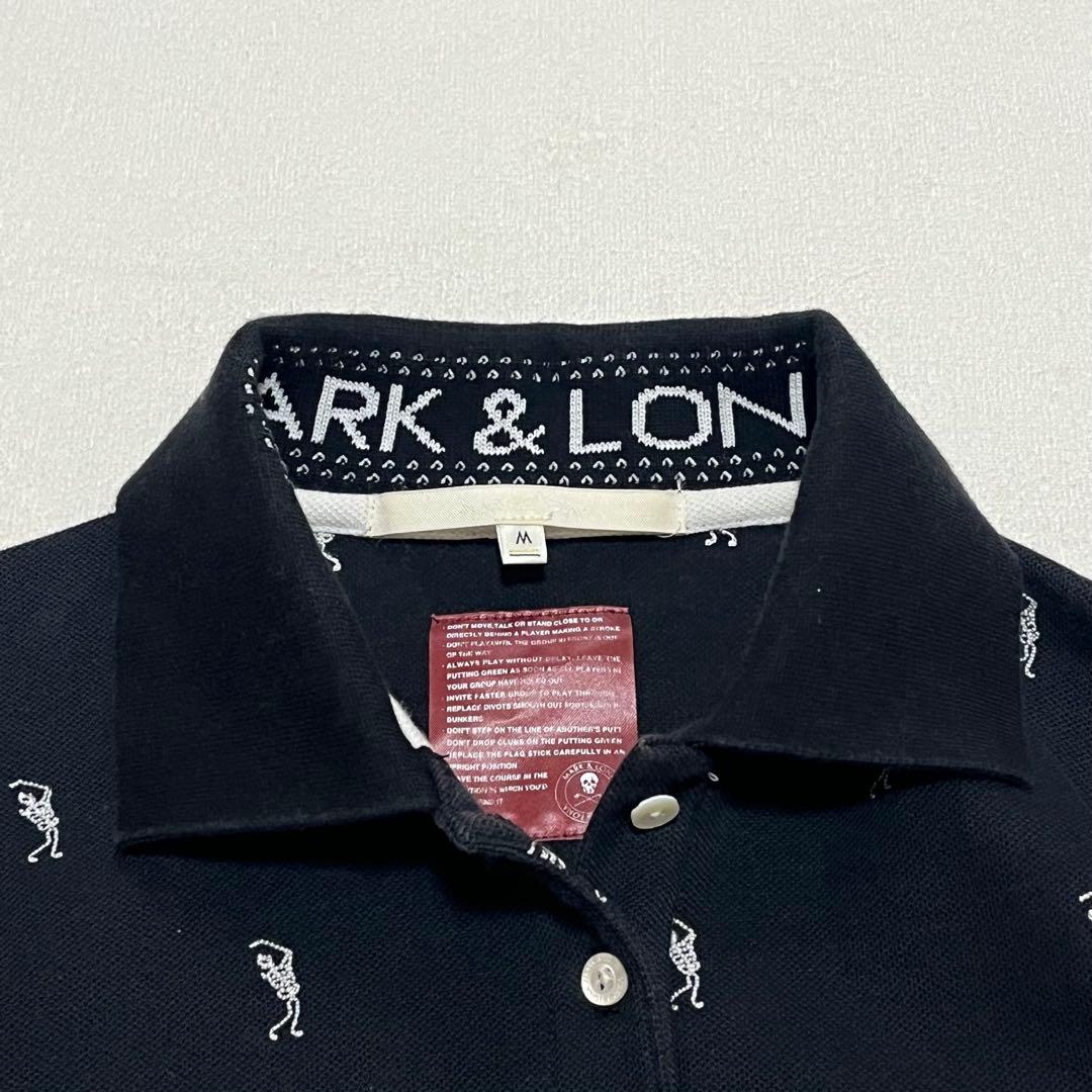 MARK&LONA マーク&ロナ スカル ゴルフ 長袖　ポロシャツ 刺繍