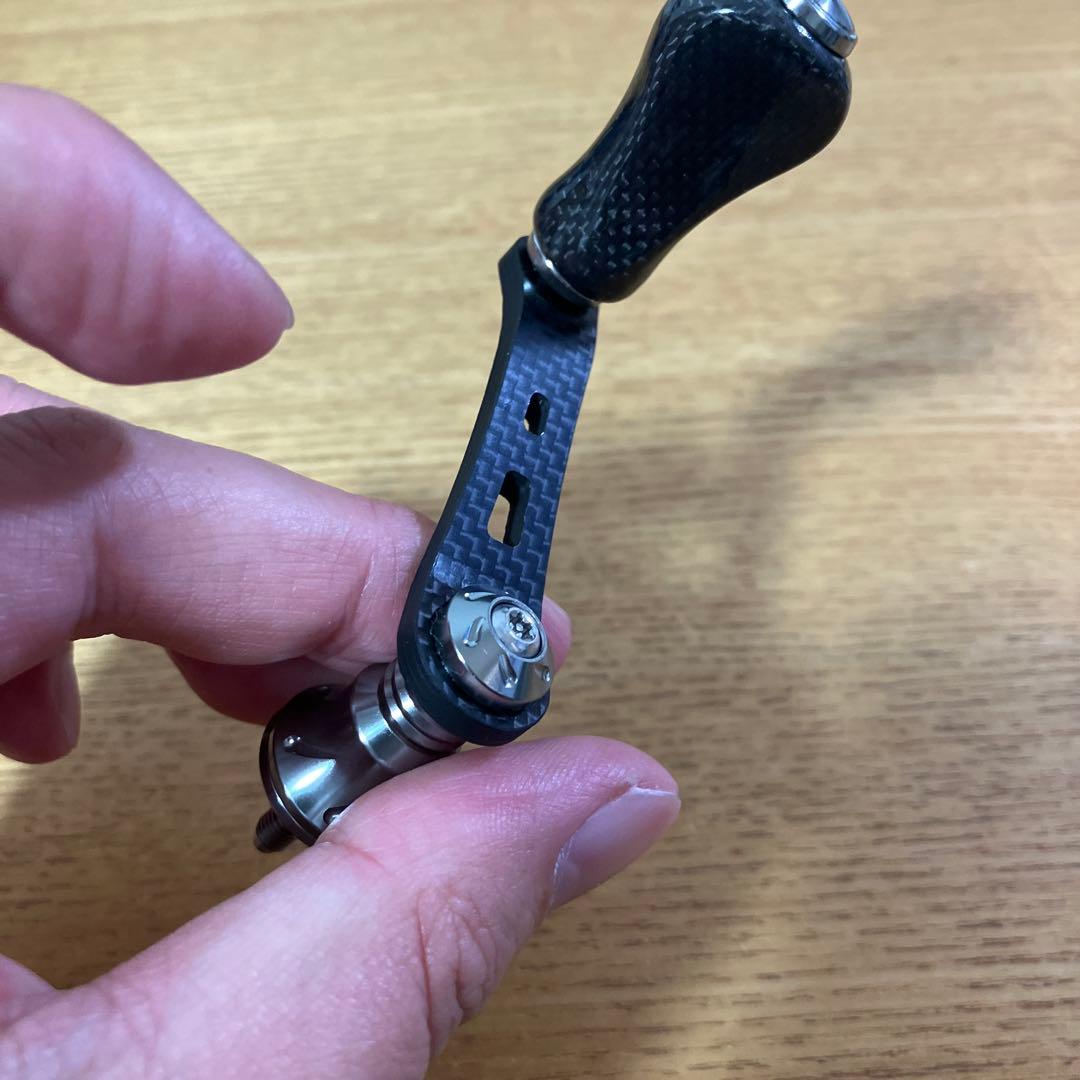 美品　シマノ　ハイテン40mm カーボン　ハンドル　ノブ 夢屋　スタンド