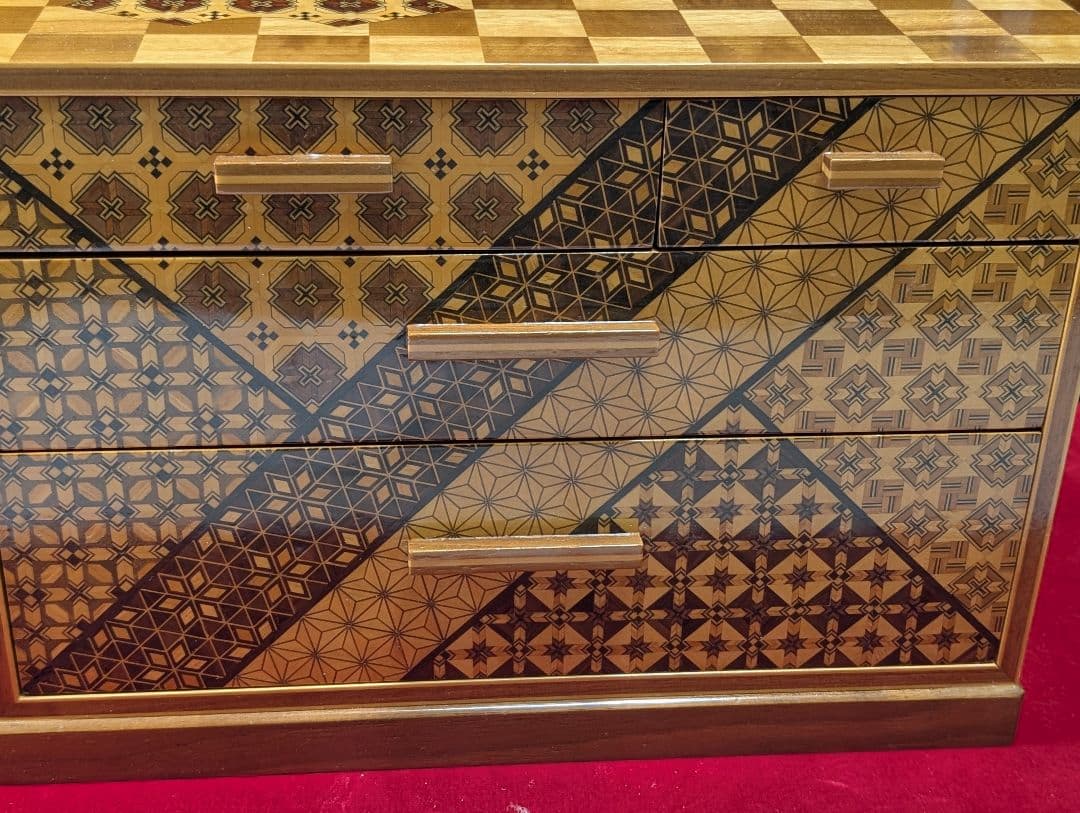 箱根寄木細工　引出　小箪笥