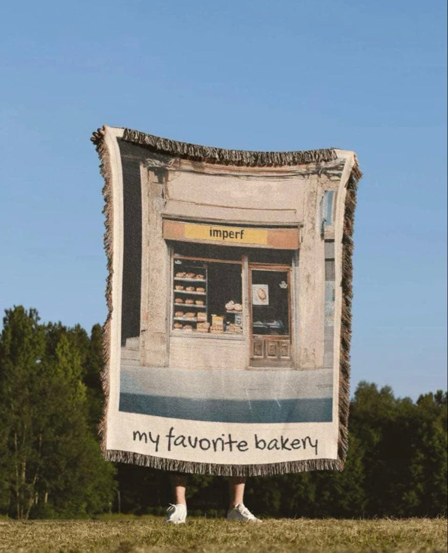 imperf ブランケット BAKERY THROW BLANKET Lサイズ