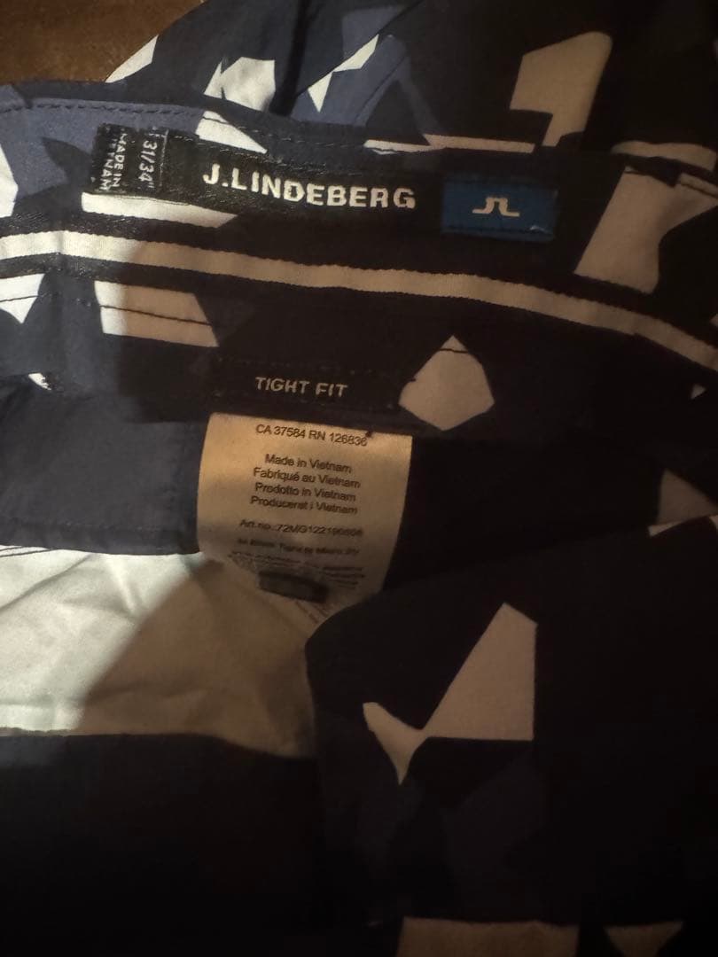 J.Lindeberg 速乾パンツ ネイビー迷彩　春夏秋