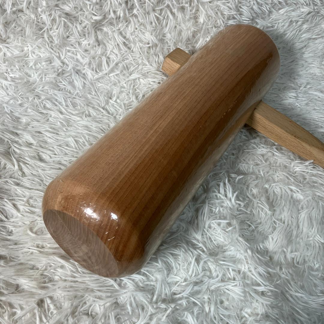 未使用品 杵 餅つき用 木製 四寸 大人用 もちつき もち米 蒸籠 正月 行事