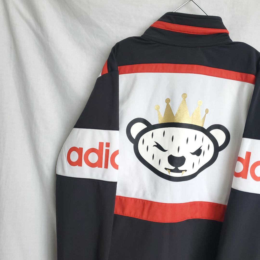 adidas アディダス NIGO ジャージ アニマル 動物クマ 王冠 黒赤