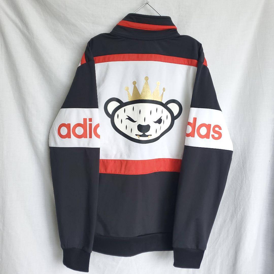 adidas アディダス NIGO ジャージ アニマル 動物クマ 王冠 黒赤