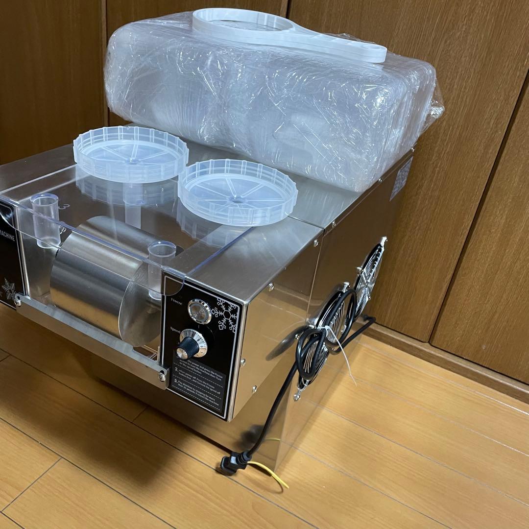 【冬でも利益が出せるレシピ有】食品衛生法クリア済氷のいらないかき氷機120kg機