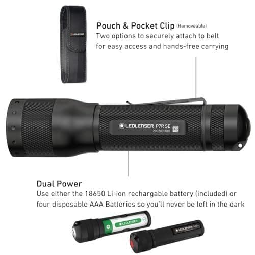 ALedlenser P7R SE ハンディライト 充電式 電池式 ハイブリッド