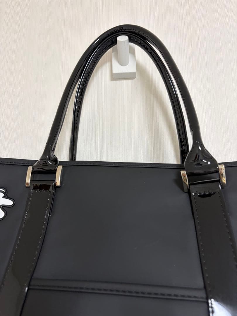 美品 ディズニー ミッキー ブラック　ボストンバッグ トート 2段式