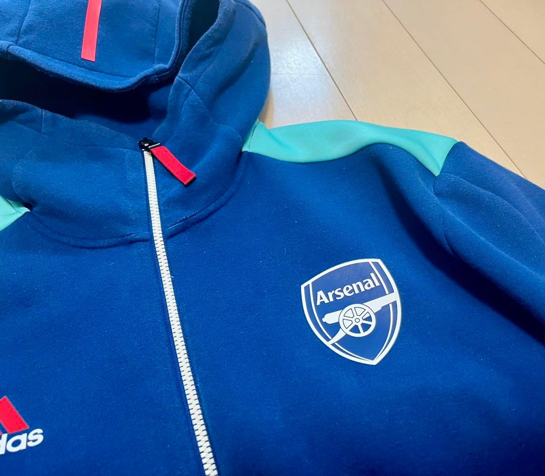 アーセナル adidas フード付きジャージ　アンセムジャケット