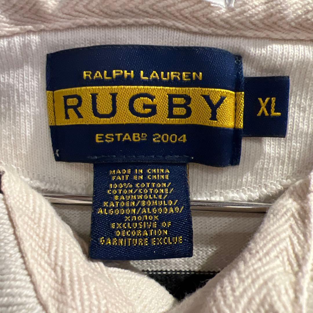 Archive \"POLO RalphLauren\"フード長袖ラガーシャツXL