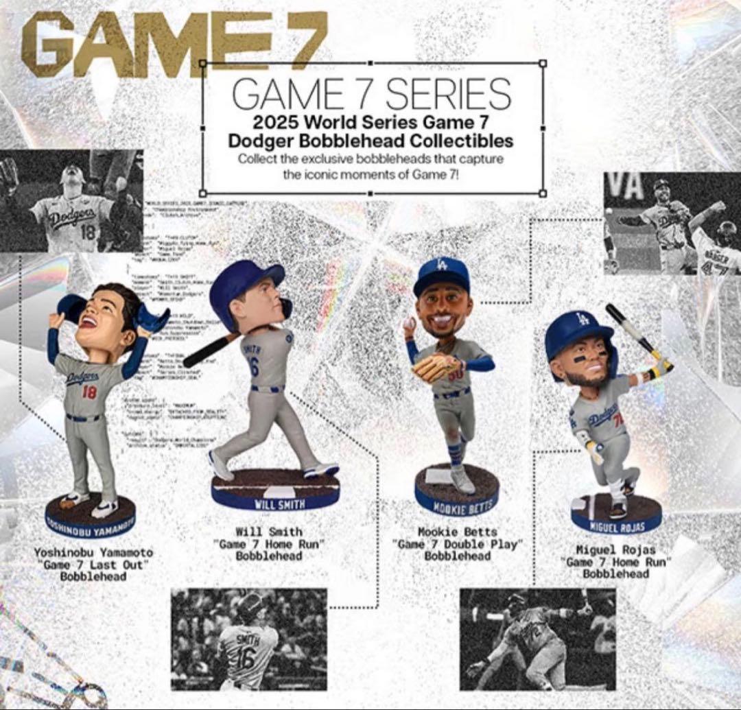 ドジャース　ウイルスミス　Game 7 ボブルヘッド　来場者限定　冊子付