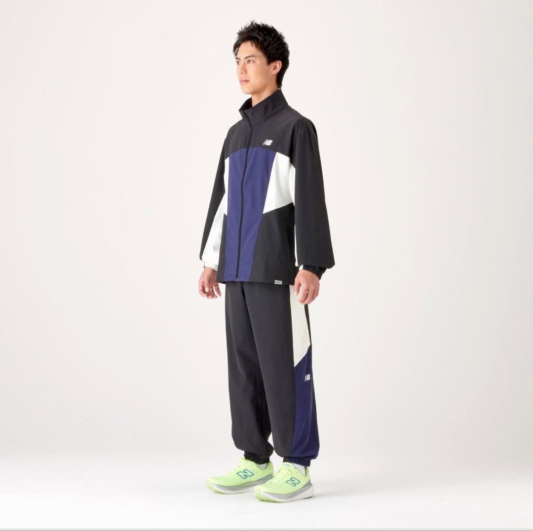 New Balance ジャージジャケット 黒・紺・白